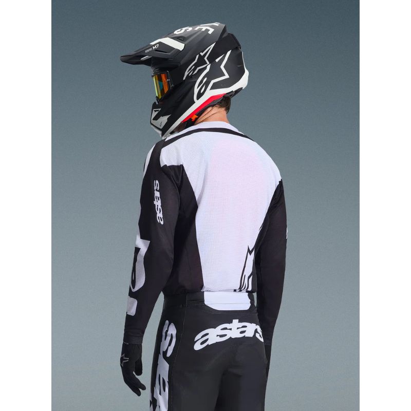 Jersey Alpinestars RACER AIR RIWAY BLACK WHITE