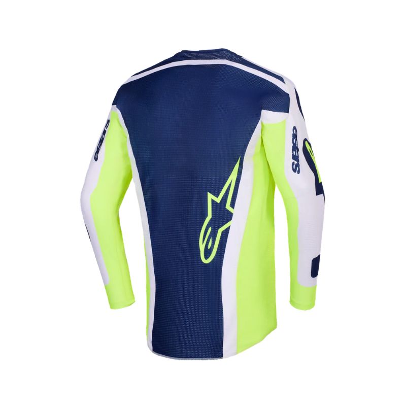 Jersey Alpinestars RACER AIR RIWAY LIGHT GRAY YELLOW FLUO BLUE