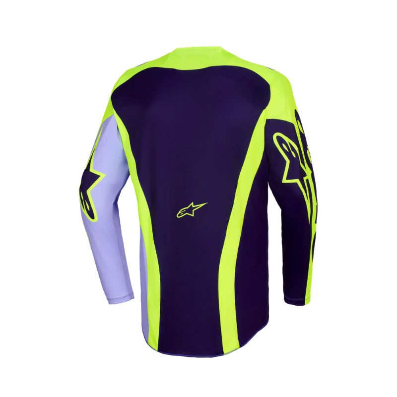 Jersey Alpinestars RACER PORTL PURPLE YELLOW FLUO