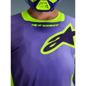 Jersey Alpinestars RACER PORTL PURPLE YELLOW FLUO