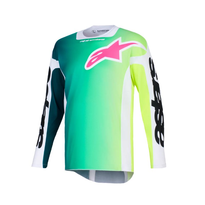 Jersey Alpinestars RACER PORTL GREEN WHITE BLACK