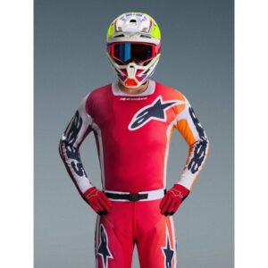 Jersey Alpinestars RACER PORTL RED LIGHT GRAY DARK GRAY