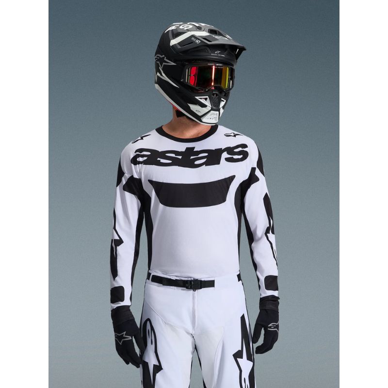 Jersey Alpinestars RACER RIWAY WHITE BLACK