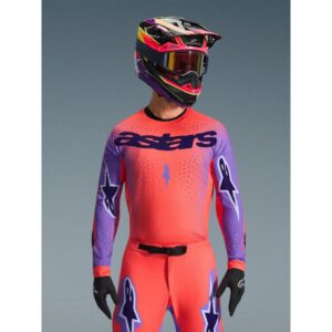 Jersey Alpinestars SUPERTECH SCENZ ORANGE FLUO PURPLE