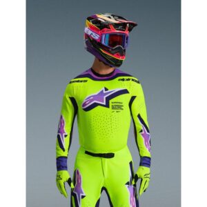 Jersey Alpinestars SUPERTECH VISTA SULPH YLW MAGENTA DARK GREEN