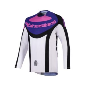 Jersey Alpinestars TECHSTAR KNIF BLACK LIGHT GRAY PURPLE