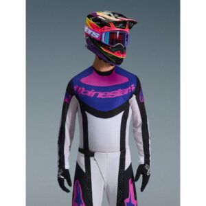 Jersey Alpinestars TECHSTAR KNIF BLACK LIGHT GRAY PURPLE
