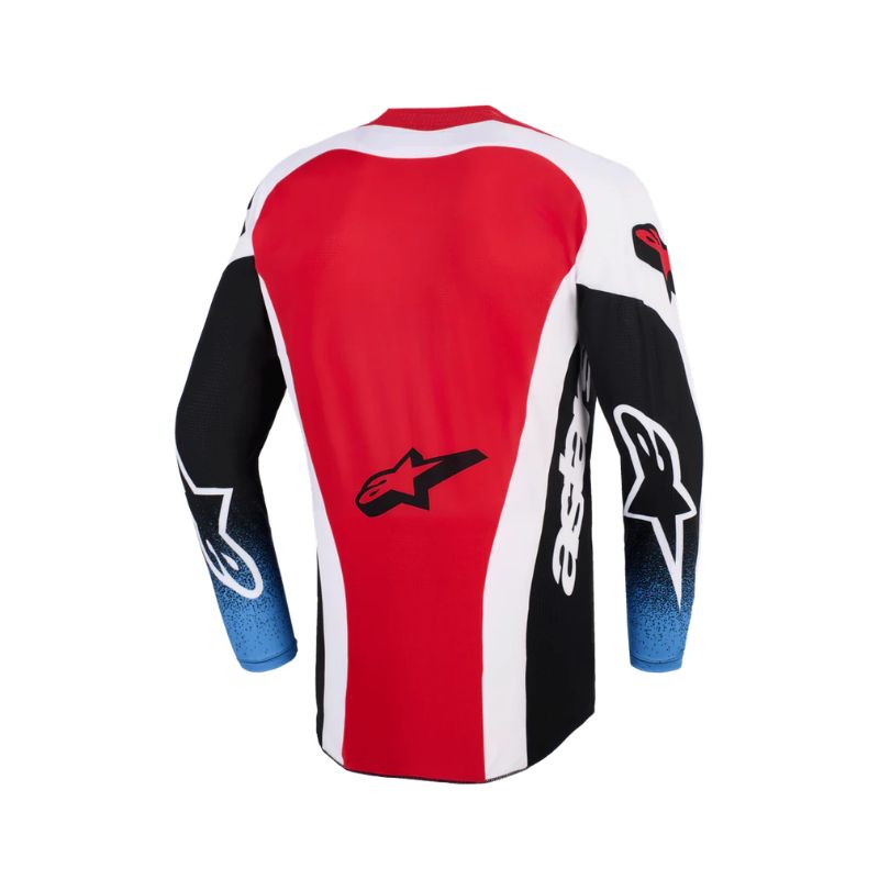 Jersey Alpinestars TECHSTAR KNIF BLACK WHITE RED
