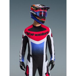 Jersey Alpinestars TECHSTAR KNIF BLACK WHITE RED