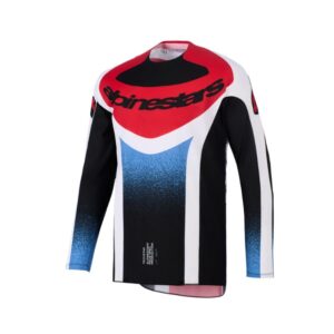Jersey Alpinestars TECHSTAR KNIF BLACK WHITE RED