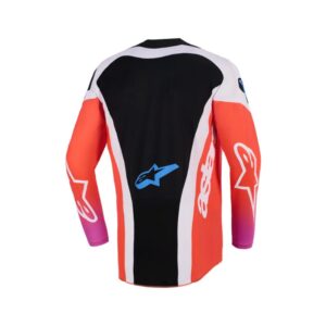 Jersey Alpinestars TECHSTAR KNIF LIGHT GRAY ORANGE FLUO BLACK