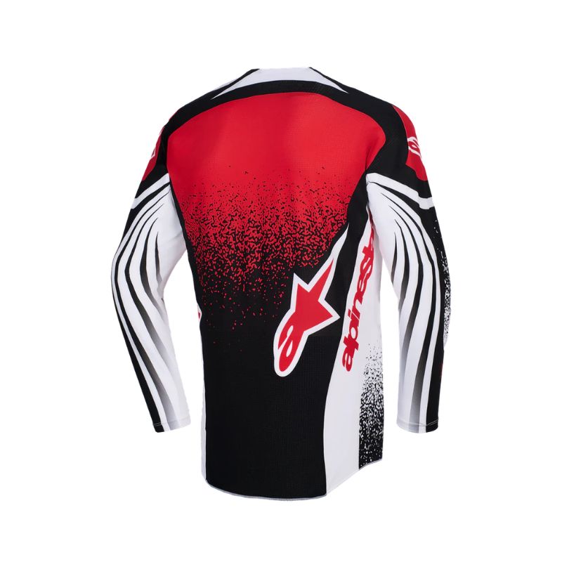 Jersey Alpinestars TECHSTAR NOMUR BLACK WHITE RED