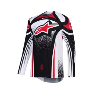 Jersey Alpinestars TECHSTAR NOMUR BLACK WHITE RED