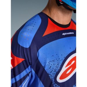 Jersey Alpinestars TECHSTAR NOMUR DEEP DARK NAVY ORANGE UCLA BLUE