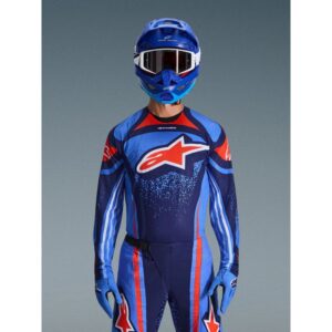 Jersey Alpinestars TECHSTAR NOMUR DEEP DARK NAVY ORANGE UCLA BLUE