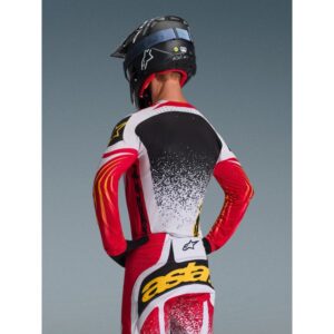 Jersey Alpinestars TECHSTAR NOMUR DEEP LIGHT GRAY RED BLACK