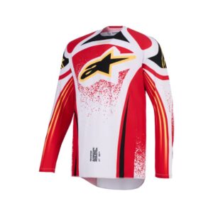 Jersey Alpinestars TECHSTAR NOMUR DEEP LIGHT GRAY RED BLACK
