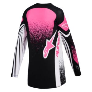 Jersey Alpinestars TECHSTAR NOMUR STELLA  BLACK WHITE FUCHSIA