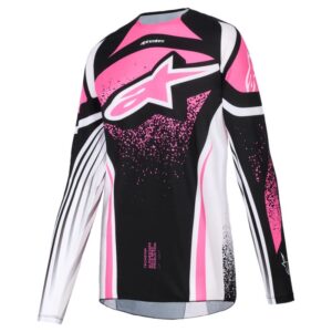 Jersey Alpinestars TECHSTAR NOMUR STELLA BLACK WHITE FUCHSIA