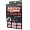 Juego de puños calefactables para scooter Daytona para todos los scooters de 12 voltios, negro, 115 mm