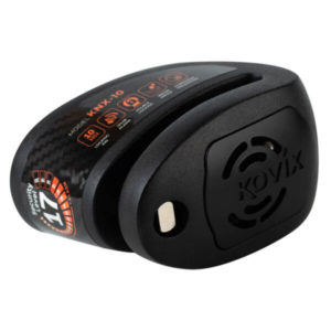Candado disco para moto kovix knx10 negro con alarma 120db seguro de 10mm doble lock