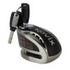 Candado disco para moto kovix knx10 metal con alarma 120db seguro de 10mm doble lock