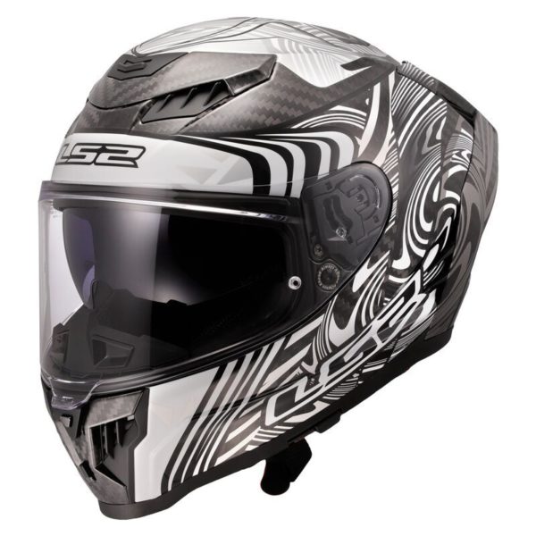 CASCO LS2 FF807 DRAGON ENTHUM SILVER