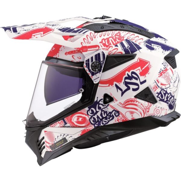 CASCO LS2 MX702 PIONEER II FANTASY WHITE RED BLUE-06