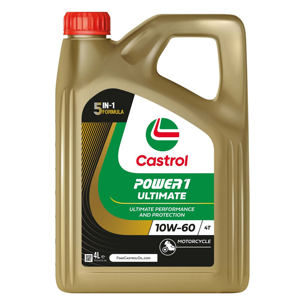 LUBRICANTE MOTOR CASTROL POWER1 ULTIMATE 4T 10W60 4L