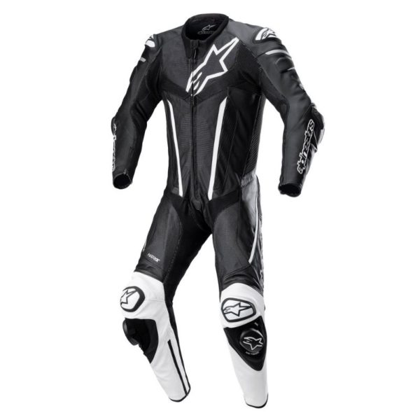 Mono Alpinestars FUSION LEATHER SUIT 1 PC BLACK WHITE