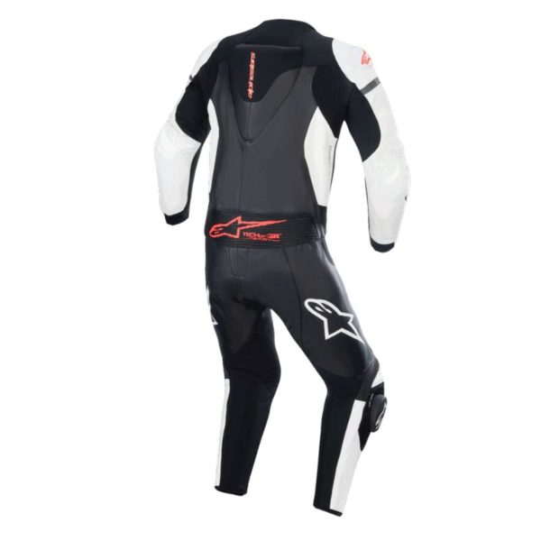 Mono Alpinestars GP FORCE LURV 2PC LEATHER BLACK WHITE RED FLUO