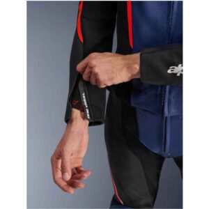 Mono Alpinestars GP FORCE V2 LEATHER SUIT 2 PC BLACK BLUE RED FLUO