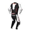 Mono Alpinestars GP-R7 1PC LEATHER WHITE BLACK RED FLUO - Imagen 4