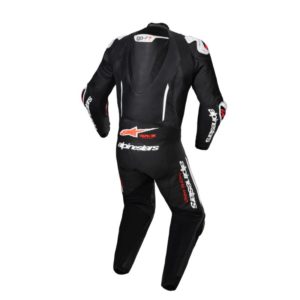 Mono Alpinestars GP-R7 1PC LEATHER BLACK WHITE RED FLUO