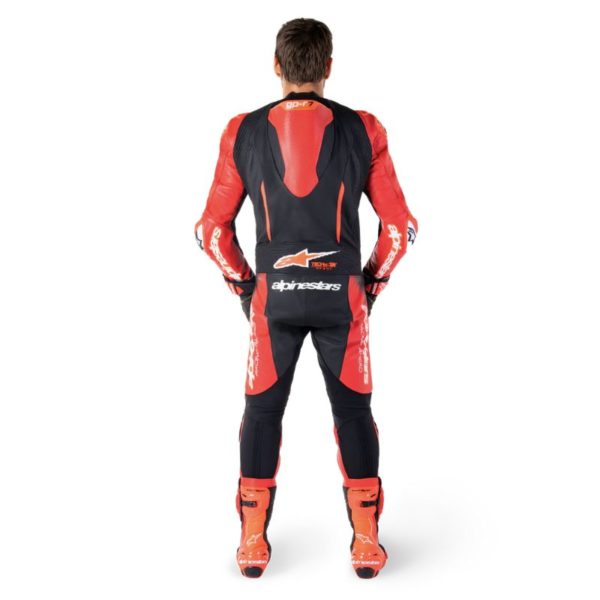 Mono Alpinestars GP-R7 1PC LEATHER BLACK MID RED