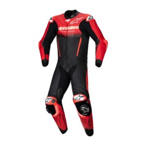 Mono Alpinestars GP-R7 1PC LEATHER BLACK MID RED