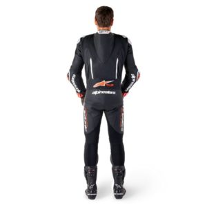 Mono Alpinestars GP-R7 1PC LEATHER BLACK WHITE RED FLUO