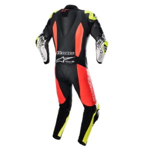 Mono Alpinestars GP TECH V4 1 PC SUIT BLACK RED FLUO YELLOW FLUO