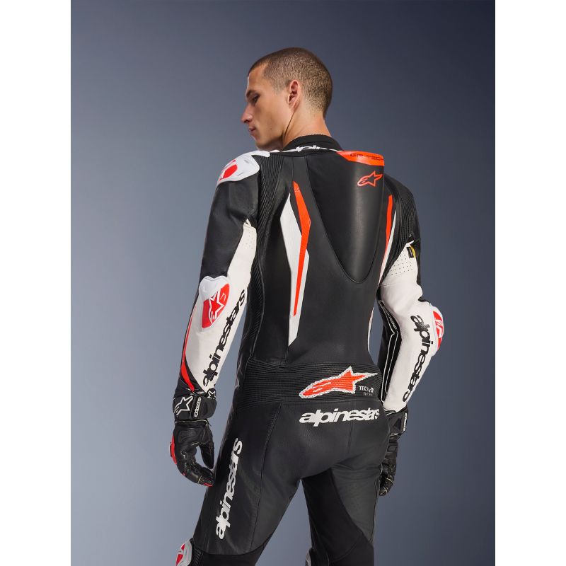 Mono Alpinestars GP TECH V5 BLACK WHITE RED FLUO