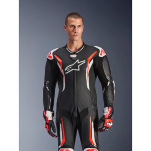 Mono Alpinestars GP TECH V5 BLACK WHITE RED FLUO