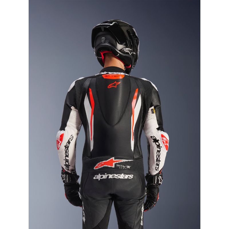 Mono Alpinestars GP TECH V5 BLACK WHITE RED FLUO