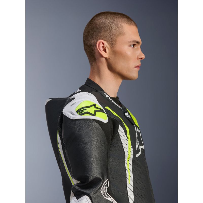 Mono Alpinestars GP TECH V5 BLACK WHITE YELLOW FLUO