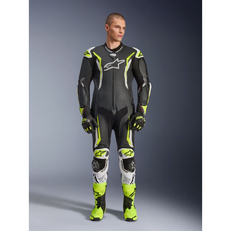Mono Alpinestars GP TECH V5 BLACK WHITE YELLOW FLUO