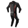 Mono Alpinestars MISSILE V2 LEATHER SUIT 1 PC BLACK RED FLUO - Imagen 2