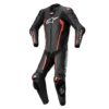 Mono Alpinestars MISSILE V2 LEATHER SUIT 1 PC BLACK RED FLUO