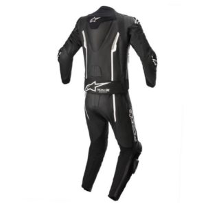 Mono Alpinestars MISSILE V2 LEATHER SUIT 2 PC BLACK WHITE
