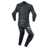 Mono Alpinestars MISSILE V2 WARD 1PC LEATHER BLACK METALLIC GRAY - Imagen 2