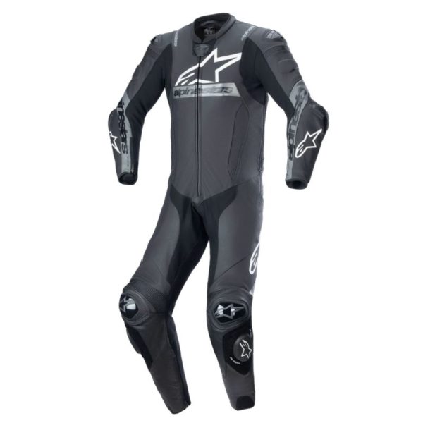 Mono Alpinestars MISSILE V2 WARD 1PC LEATHER BLACK METALLIC GRAY