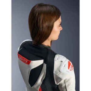 Mono Alpinestars STELLA GP-R7 1PC LEATHER SUIT WHITE BLACK RED FLUO