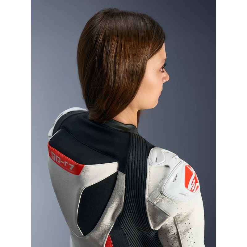 Mono Alpinestars STELLA GP-R7 1PC LEATHER SUIT WHITE BLACK RED FLUO